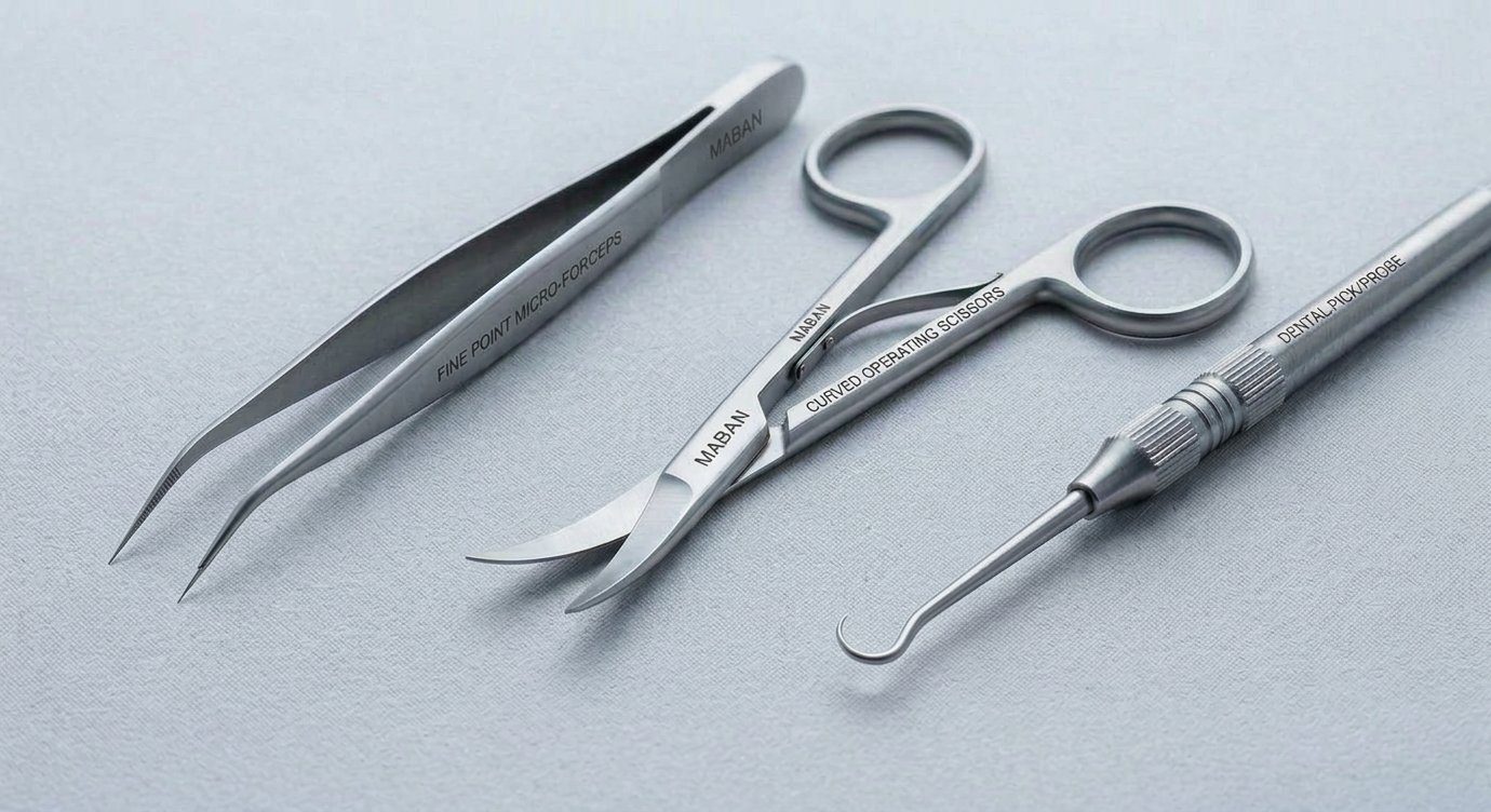 Ophthalmic eye instruments manufacturer — forceps, scissors, speculums