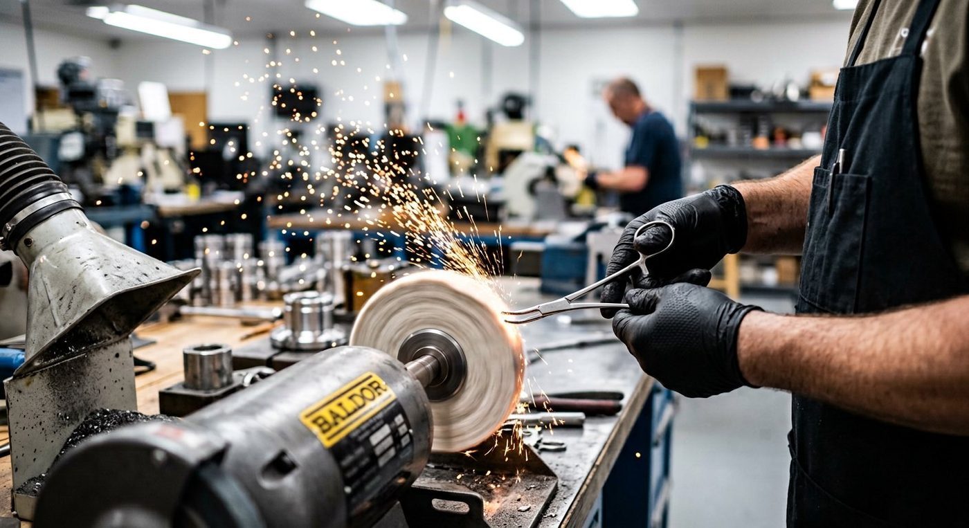 Precision instrument manufacturing — grinding and finishing